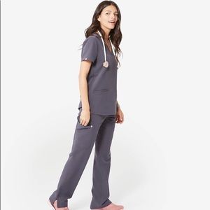 Figs Scrub Top Casma & Yola Skinny Scrub Pant Set